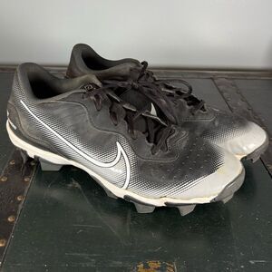 NIKE Akpha Huarache Keystone Baseball Cleats Men's Black - US 10.5